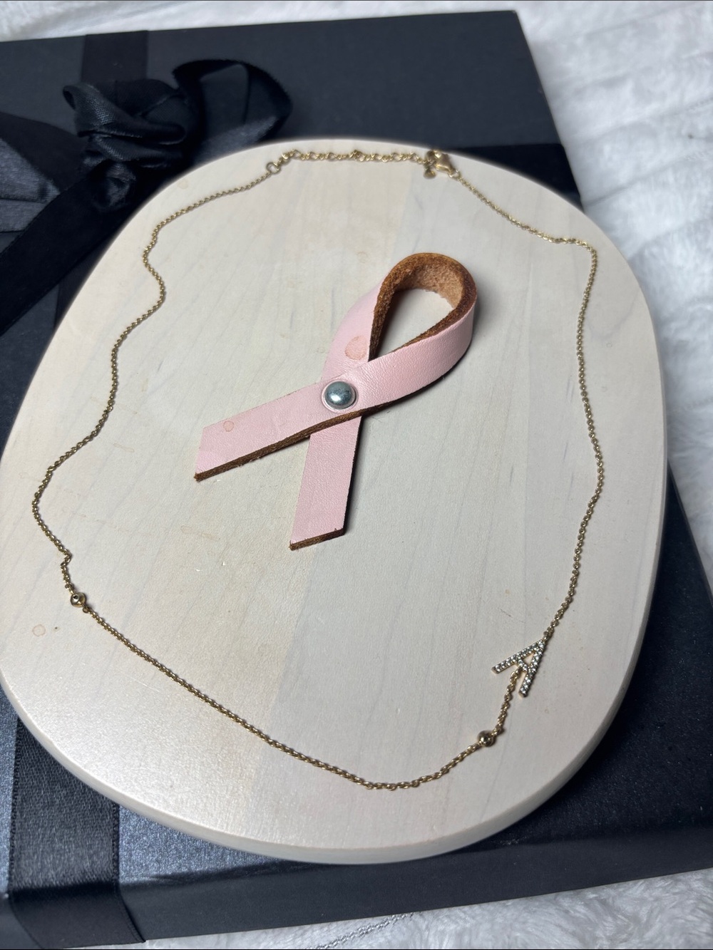 Tai Sideways Initial Necklace A